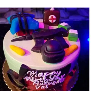 PUBG theme cake