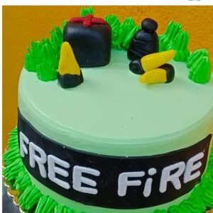 Free fire theme cake