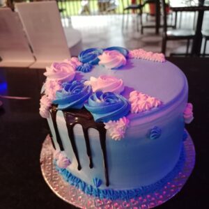 Pink chocolate cake