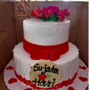 Two Tired Anniversary cake