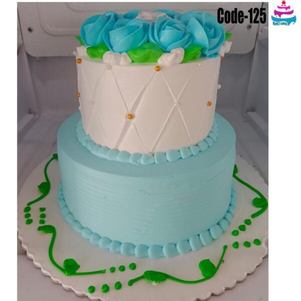 Two Tired Vanilla Blue Boy Cake-125