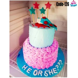 Two Tired Baby Shower cake