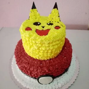 Two tired Pikaju cake