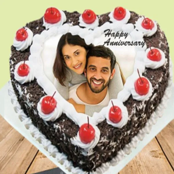 Heart shape cake photo