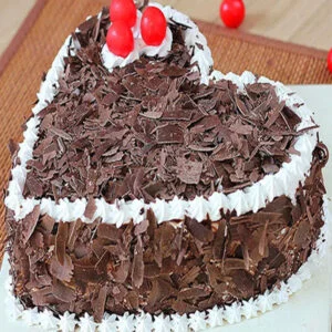 heart wild black forest cake